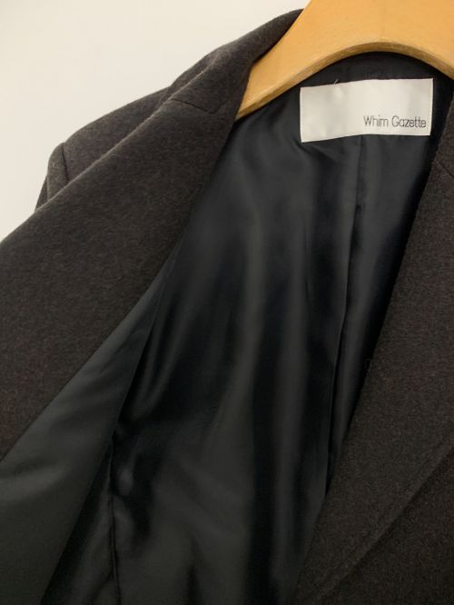 Whim Gazette（ウィムガゼット）Whim Gazette (ウィムガゼット) クロップドジャケット ブラウン サイズ:Fの古着・服飾アイテム