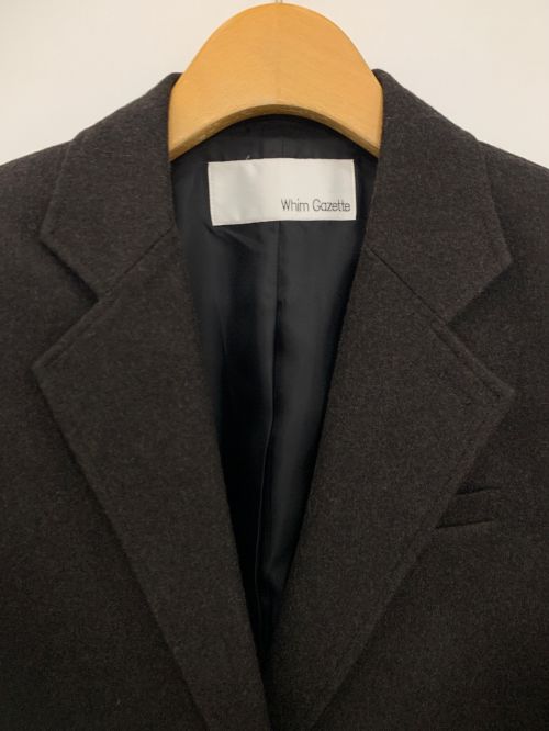 Whim Gazette（ウィムガゼット）Whim Gazette (ウィムガゼット) クロップドジャケット ブラウン サイズ:Fの古着・服飾アイテム