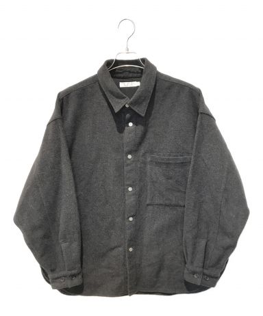 中古・古着通販】ROTOL (ロトル) SNAP BUTTON SHIRT MELTON グレー