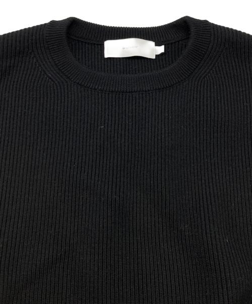 Graphpaper（グラフペーパー）Graphpaper (グラフペーパー) High Density Crew Neck Knit ブラック サイズ:1の古着・服飾アイテム