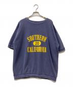 MIXTAミクスタ）の古着「半袖スウェット」｜ネイビー