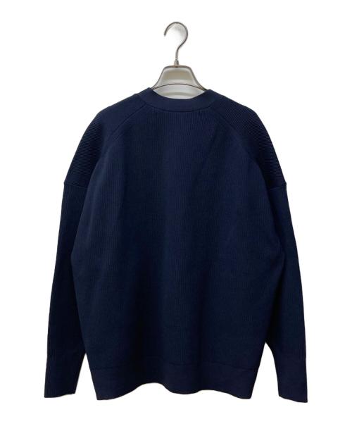 AP STUDIO（エーピーストゥディオ）AP STUDIO (エーピーストゥディオ) ワイドニットカーディガン ネイビー サイズ:FREEの古着・服飾アイテム