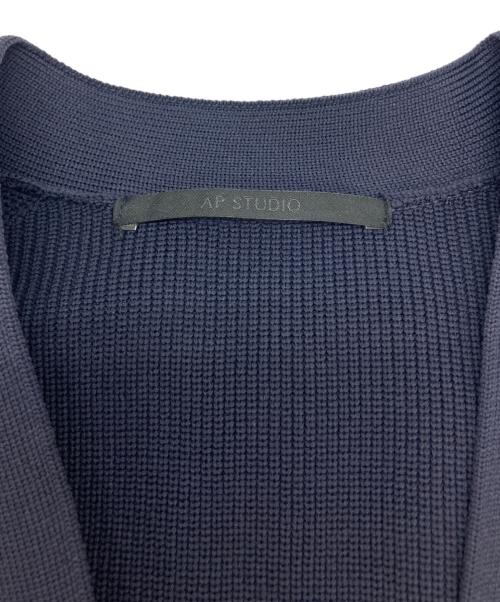 AP STUDIO（エーピーストゥディオ）AP STUDIO (エーピーストゥディオ) ワイドニットカーディガン ネイビー サイズ:FREEの古着・服飾アイテム