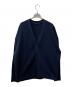 AP STUDIO（エーピーストゥディオ）の古着「ワイドニットカーディガン」｜ネイビー