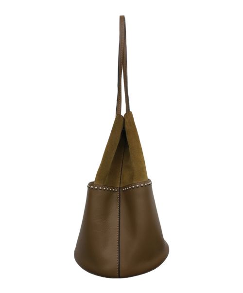 J&M DAVIDSON（ジェイ＆エム デヴィッドソン）J&M DAVIDSON (ジェイ＆エム デヴィッドソン) MINI DAISY WITH STUDS ブラウンの古着・服飾アイテム