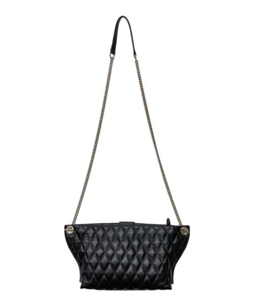 J&M DAVIDSON（ジェイ＆エム デヴィッドソン）J&M DAVIDSON (ジェイ＆エム デヴィッドソン) BATEAUキルティングチェーンショルダーバッグ ブラックの古着・服飾アイテム