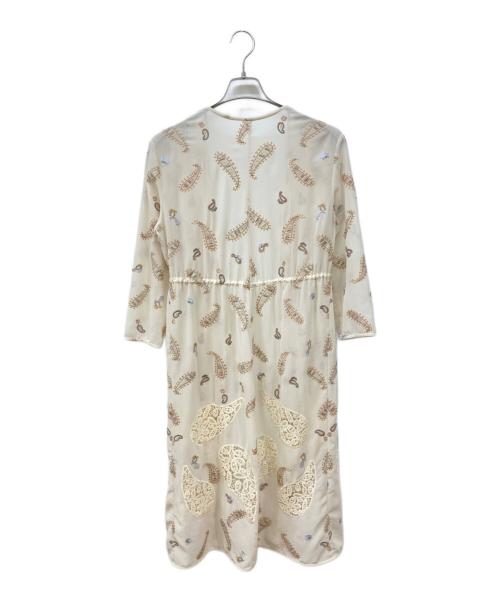 GRACE CONTINENTAL（（グレースコンチネンタル）GRACE CONTINENTAL (（グレースコンチネンタル) ペイズリーレースカーディガン アイボリー サイズ: 36の古着・服飾アイテム