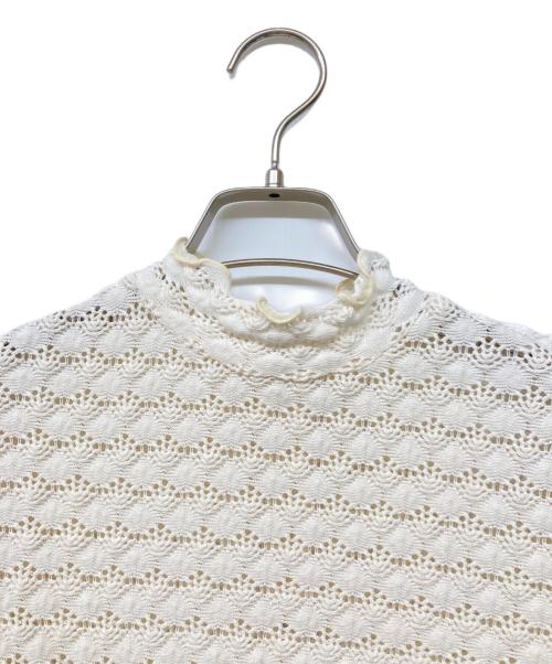 STEVEN ALAN（スティーブンアラン）STEVEN ALAN (スティーブンアラン) BALFAS LACE HIGH NECK PULLOVER アイボリー サイズ:‐の古着・服飾アイテム