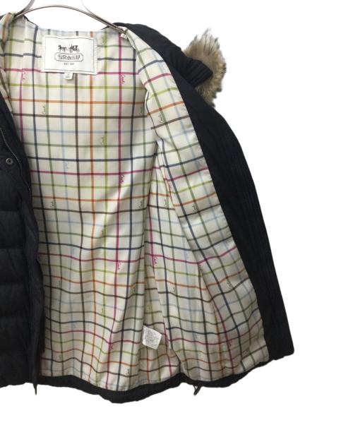 COACH（コーチ）COACH (コーチ) ダウンコート ブラック サイズ:XSの古着・服飾アイテム