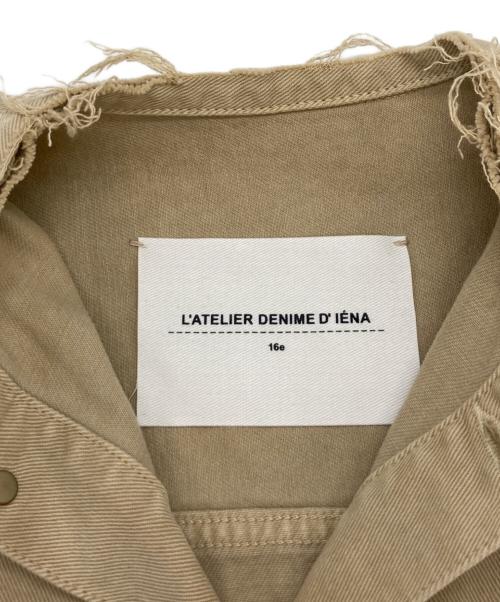 L'ATELIER DENIME D' IENA（イエナ）L'ATELIER DENIME D' IENA (イエナ) カラー チノリメイクルーズブルゾン ベージュ サイズ:36の古着・服飾アイテム