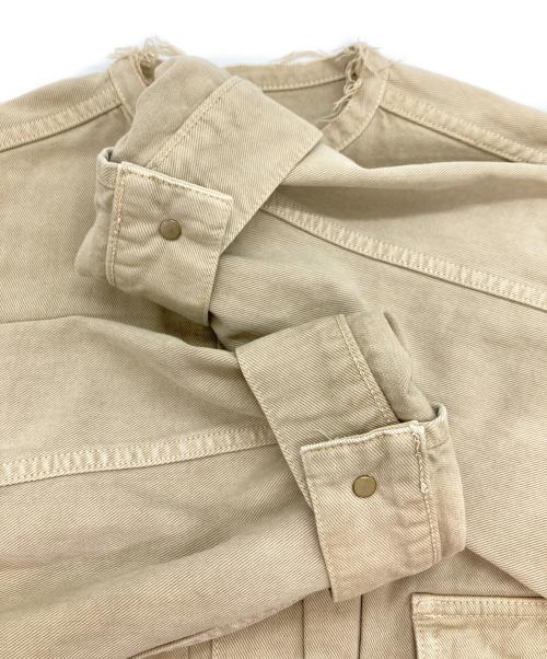 L'ATELIER DENIME D' IENA（イエナ）L'ATELIER DENIME D' IENA (イエナ) カラー チノリメイクルーズブルゾン ベージュ サイズ:36の古着・服飾アイテム