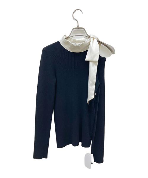 Rirandture（リランドチュール）Rirandture (リランドチュール) ショルダースリットハイネックニット ブラック サイズ:2 未使用品の古着・服飾アイテム