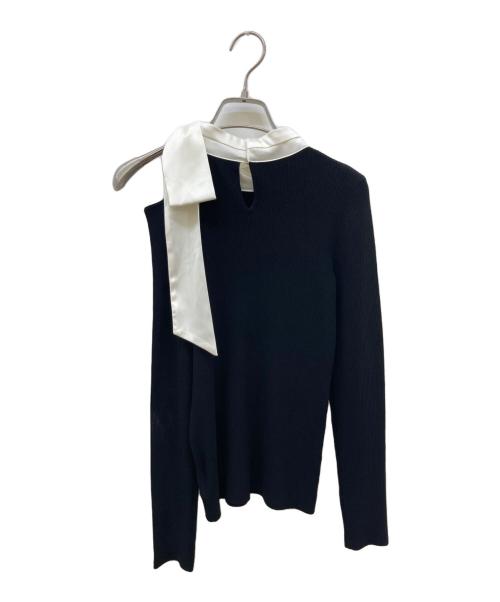 Rirandture（リランドチュール）Rirandture (リランドチュール) ショルダースリットハイネックニット ブラック サイズ:2 未使用品の古着・服飾アイテム