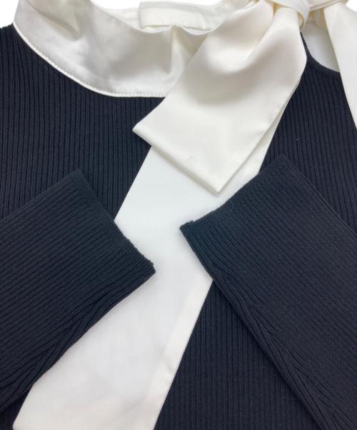 Rirandture（リランドチュール）Rirandture (リランドチュール) ショルダースリットハイネックニット ブラック サイズ:2 未使用品の古着・服飾アイテム