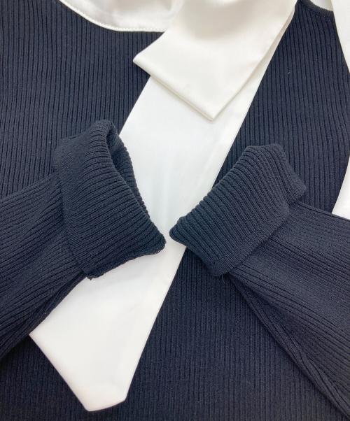 Rirandture（リランドチュール）Rirandture (リランドチュール) ショルダースリットハイネックニット ブラック サイズ:2 未使用品の古着・服飾アイテム