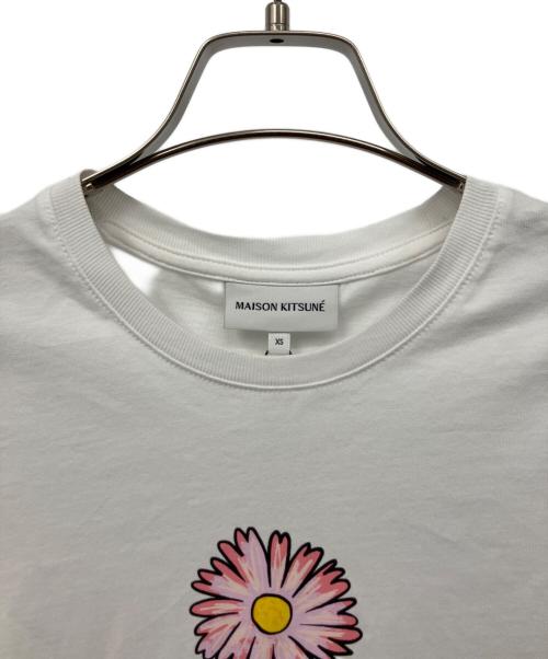 maison kitsune（メゾンキツネ）MAISON KITSUNE (メゾンキツネ) Tシャツ ホワイト サイズ:XSの古着・服飾アイテム
