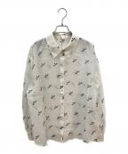 Lily Brown×MARY QUANTリリーブラウン×マリークヮント）の古着「シアーオーバーシャツ」｜オフホワイト