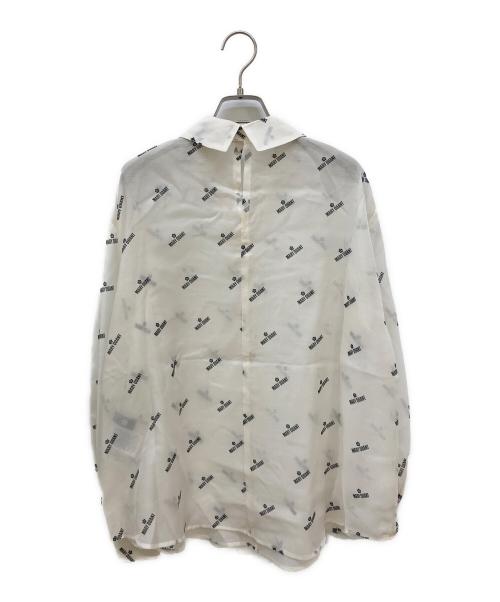 Lily Brown（リリーブラウン）Lily Brown (リリーブラウン) MARY QUANT (マリークヮント) シアーオーバーシャツ オフホワイト サイズ:FREEの古着・服飾アイテム