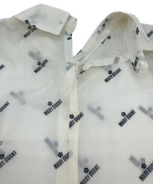 Lily Brown（リリーブラウン）Lily Brown (リリーブラウン) MARY QUANT (マリークヮント) シアーオーバーシャツ オフホワイト サイズ:FREEの古着・服飾アイテム