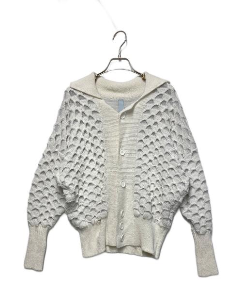 CFCL（シーエフシーエル）CFCL (シーエフシーエル) ORIEL PAPER カーディガン ホワイト サイズ:1の古着・服飾アイテム