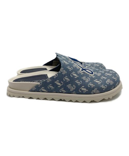 JIMMY CHOO（ジミーチュウ）JIMMY CHOO (ジミーチュウ) MALBON (マルボン) ミュール ネイビー サイズ:36の古着・服飾アイテム