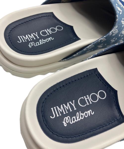 JIMMY CHOO（ジミーチュウ）JIMMY CHOO (ジミーチュウ) MALBON (マルボン) ミュール ネイビー サイズ:36の古着・服飾アイテム