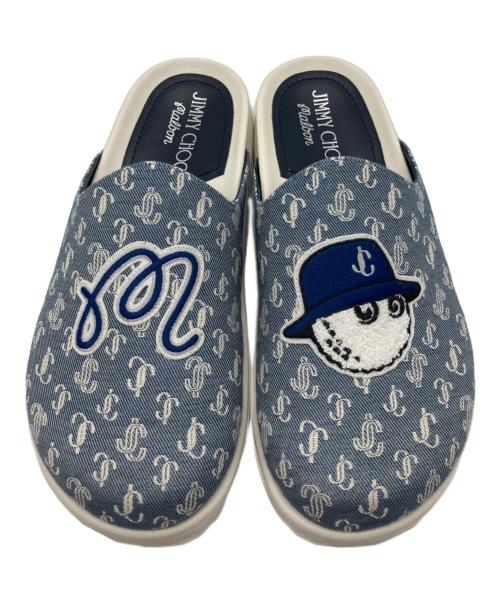 JIMMY CHOO（ジミーチュウ）JIMMY CHOO (ジミーチュウ) MALBON (マルボン) ミュール ネイビー サイズ:36の古着・服飾アイテム