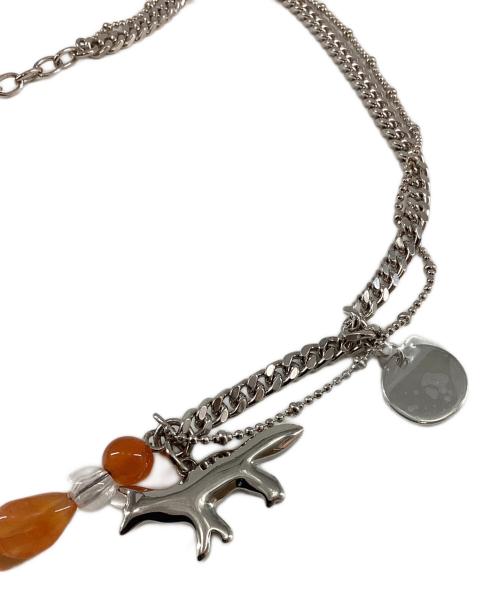 maison kitsune（メゾンキツネ）maison kitsune (メゾンキツネ) プロフィール フォックス ネックレスの古着・服飾アイテム