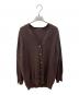 L'appartement（アパルトモン）の古着「コットンシルクＶネックカーディガン」｜ブラウン