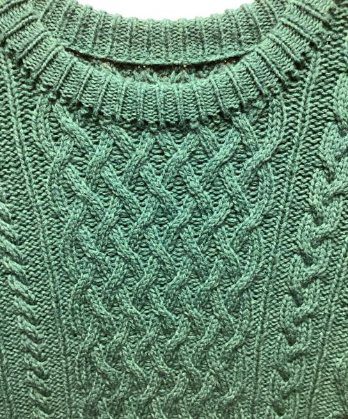 Pilgrim（ピルグリム）Pilgrim (ピルグリム) ケーブルニット グリーン サイズ:Lの古着・服飾アイテム