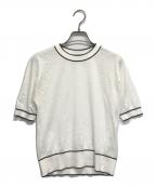 JOHN SMEDLEYジョンスメドレー）の古着「半袖ニット」｜ホワイト