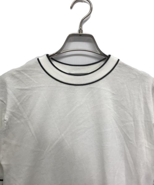 JOHN SMEDLEY（ジョンスメドレー）JOHN SMEDLEY (ジョンスメドレー) 半袖ニット ホワイト サイズ:Sの古着・服飾アイテム