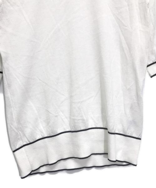 JOHN SMEDLEY（ジョンスメドレー）JOHN SMEDLEY (ジョンスメドレー) 半袖ニット ホワイト サイズ:Sの古着・服飾アイテム