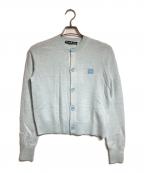 Acne studiosアクネ ストゥディオス）の古着「フェイスパッチカーディガン」｜ライトブルー