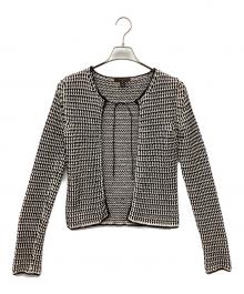 LOUIS VUITTON（ルイ ヴィトン）の古着「カーディガン」｜ブラック×ホワイト