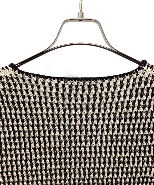 LOUIS VUITTON（ルイ ヴィトン）LOUIS VUITTON (ルイ ヴィトン) カーディガン ブラック×ホワイト サイズ:Sの古着・服飾アイテム