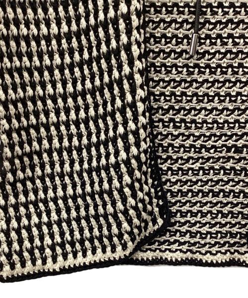 LOUIS VUITTON（ルイ ヴィトン）LOUIS VUITTON (ルイ ヴィトン) カーディガン ブラック×ホワイト サイズ:Sの古着・服飾アイテム