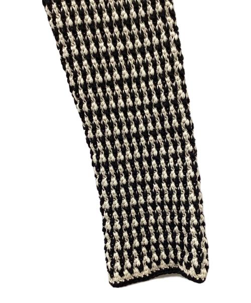 LOUIS VUITTON（ルイ ヴィトン）LOUIS VUITTON (ルイ ヴィトン) カーディガン ブラック×ホワイト サイズ:Sの古着・服飾アイテム