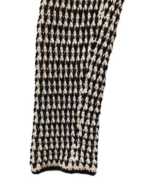 LOUIS VUITTON（ルイ ヴィトン）LOUIS VUITTON (ルイ ヴィトン) カーディガン ブラック×ホワイト サイズ:Sの古着・服飾アイテム