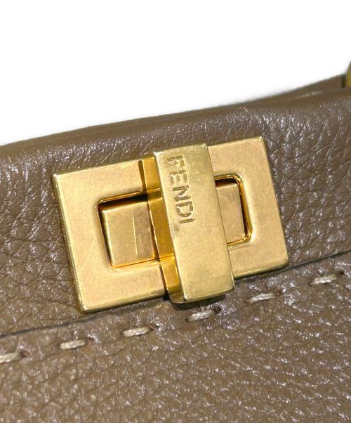FENDI（フェンディ）FENDI (フェンディ) ピーカブー ミニ セレリア ブラウン サイズ:ミニの古着・服飾アイテム