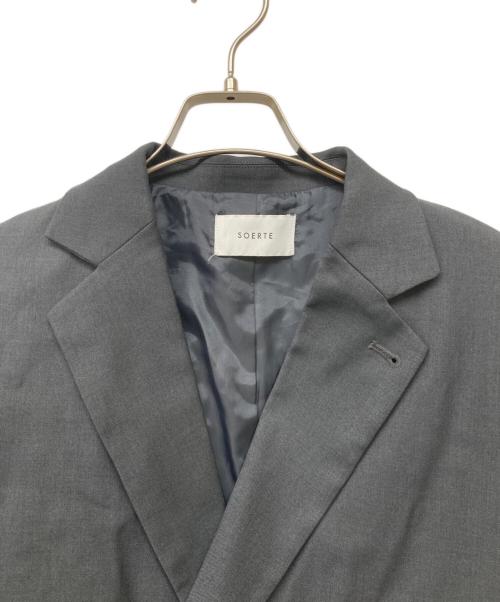 soerte（ソエルテ）soerte (ソエルテ) Oversized double-breasted jacket グレー サイズ:1の古着・服飾アイテム