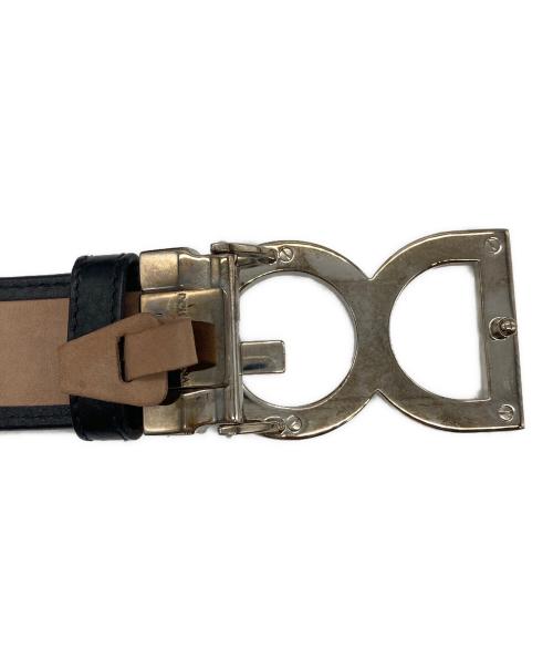 DOLCE & GABBANA（ドルチェ＆ガッバーナ）DOLCE & GABBANA (ドルチェ＆ガッバーナ) レオパードレザーベルト ブラックの古着・服飾アイテム