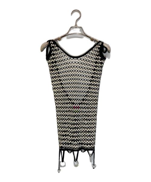 SAVE THE QUEEN（セイブザクイーン）Save the Queen (セイブザクイーン) ホルターネックレイヤードワンピース ブラック サイズ:Sの古着・服飾アイテム