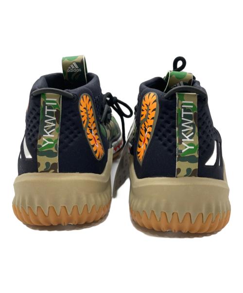 adidas（アディダス）adidas (アディダス) A BATHING APE (ア ベイシング エイプ) DAME 4 BAPE オリーブ サイズ:24.5cmの古着・服飾アイテム