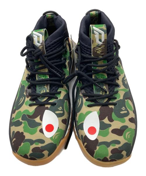 adidas（アディダス）adidas (アディダス) A BATHING APE (ア ベイシング エイプ) DAME 4 BAPE オリーブ サイズ:24.5cmの古着・服飾アイテム
