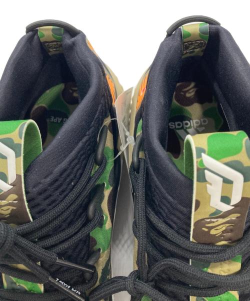 adidas（アディダス）adidas (アディダス) A BATHING APE (ア ベイシング エイプ) DAME 4 BAPE オリーブ サイズ:24.5cmの古着・服飾アイテム