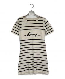 eimy istoire（エイミーイストワール）の古着「クラシックボーダーニットミニワンピース」｜アイボリー