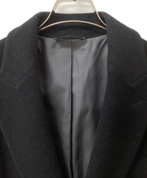 HEVO（イーヴォ）Hevo (イーヴォ) チェスターコート ブラック サイズ:48の古着・服飾アイテム