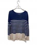 ORCIVALオーシバル）の古着「リネンニット」｜ネイビー
