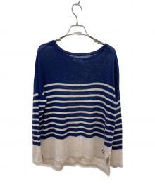 ORCIVAL（オーシバル）の古着「リネンニット」｜ネイビー